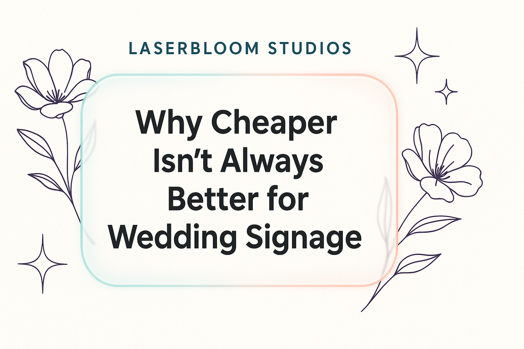 Why Cheaper Isn’t Always Better for Wedding Signage