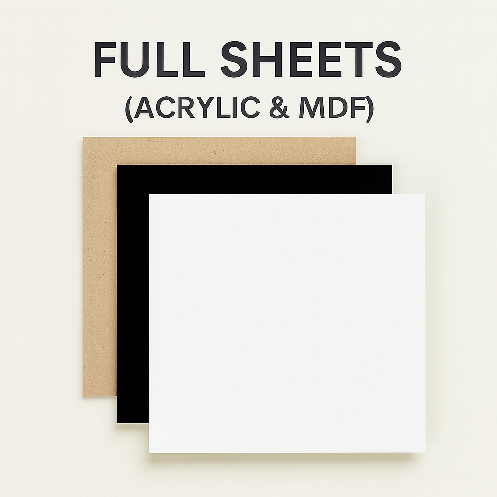 Full Perspex & MDF Sheets