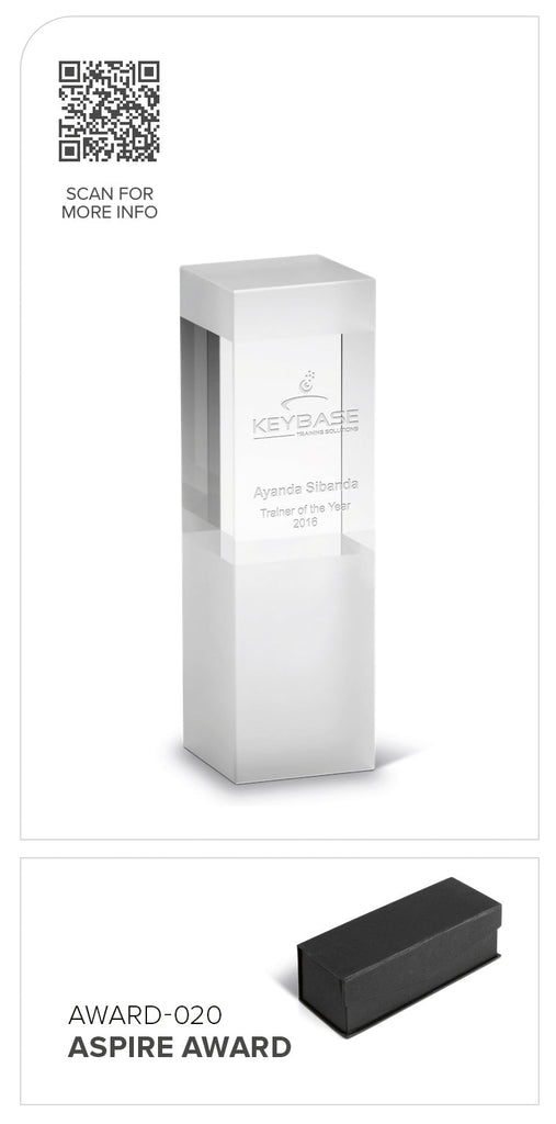 Aspire Tower Award-Awards and Trophies-corporate gift ideas for employees-branded corporate gifts | corporate gifts south africa | BrandBloom