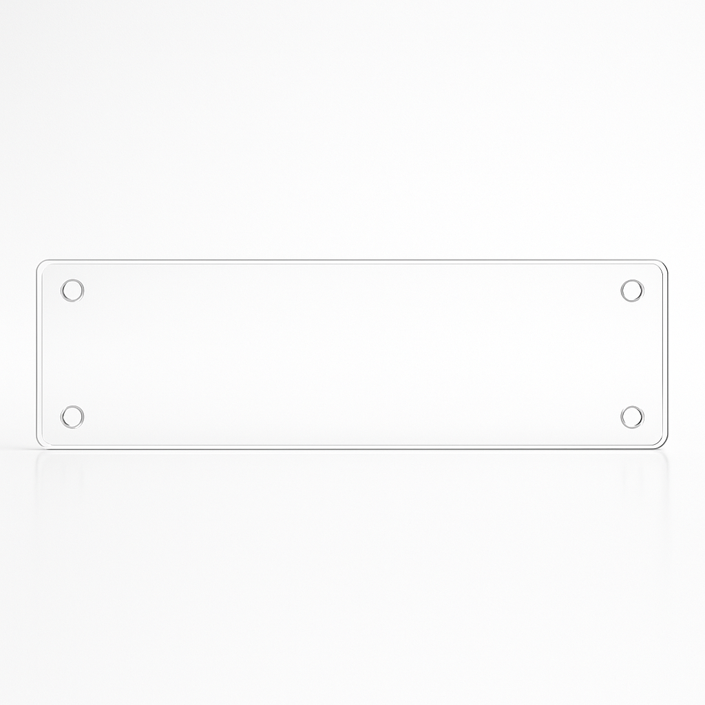 Perspex Number Plate Blanks – Standard SA Sizes (Unprinted