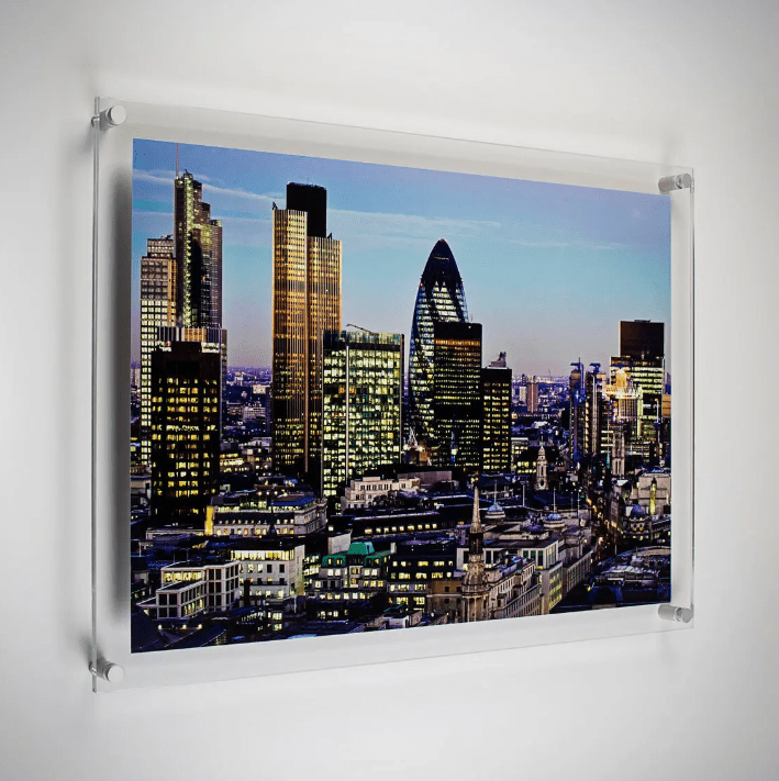 Acrylic Floating Picture Frame Image for illustration purposes only