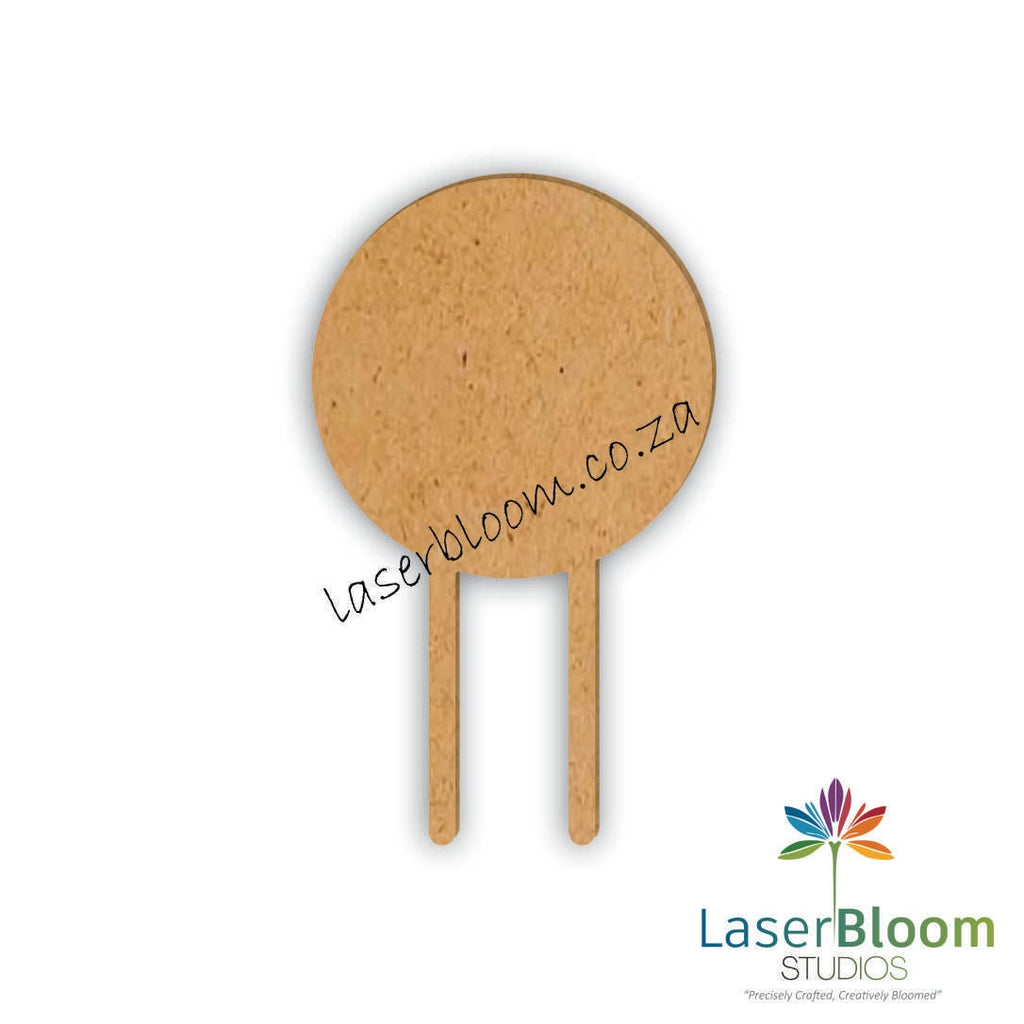 MDF Blank Cake Toppers - Shapes