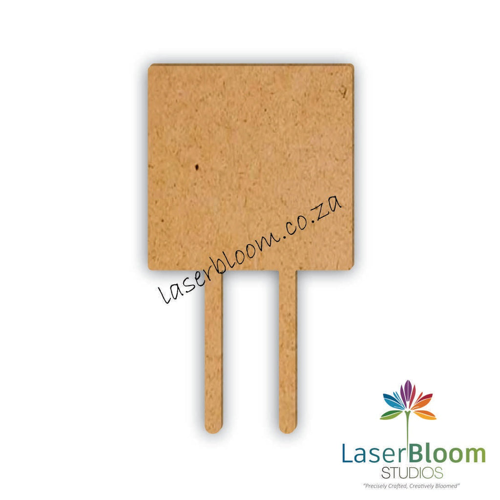 MDF Blank Cake Toppers - Shapes