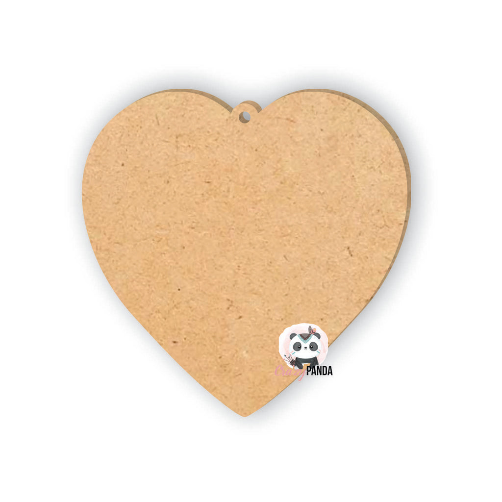 MDF Blank Heart Sizes