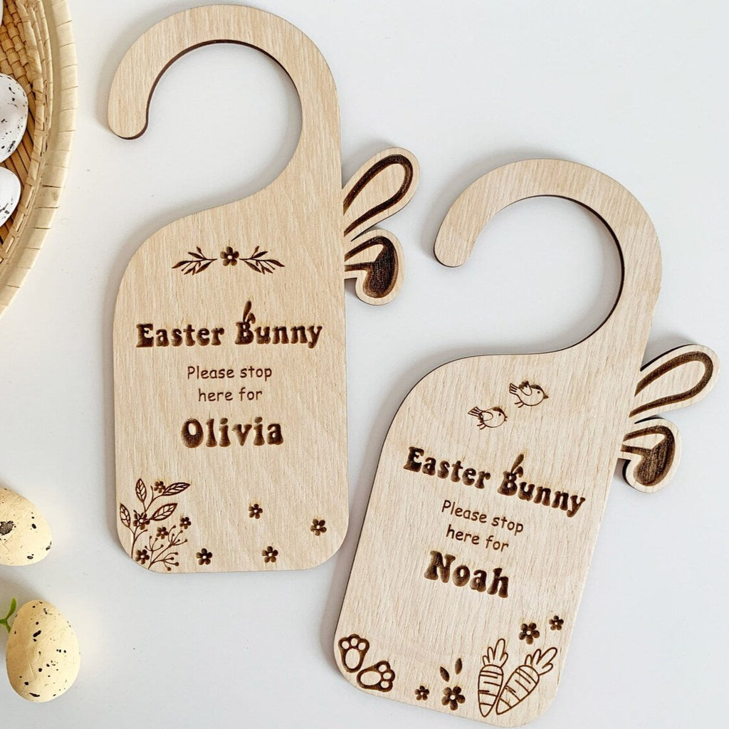 Easter Bunny Please Stop Here Door Hanger