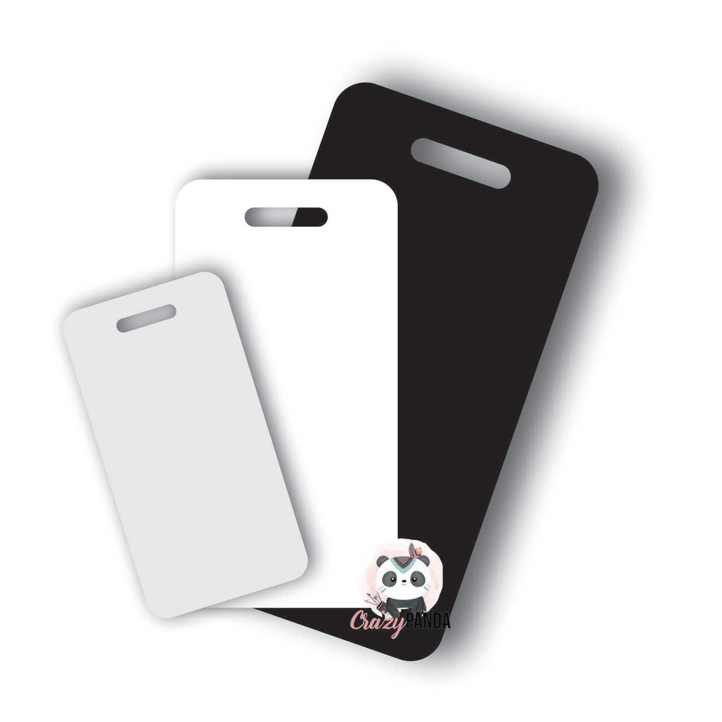 Acrylic Blank Clear Luggage Tags Shapes & Colours ~ 3mm
