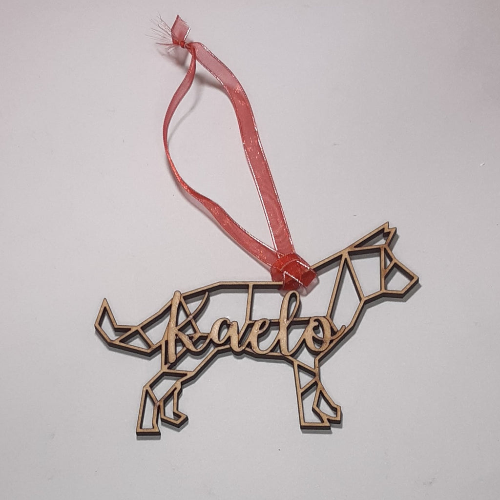 Geometric Animal Christmas Ornaments