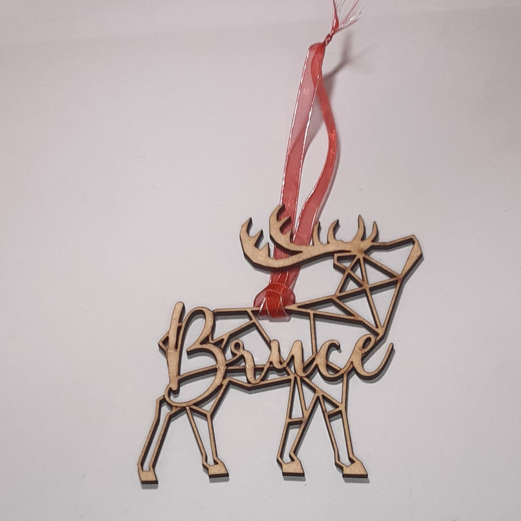 Geometric Animal Christmas Ornaments