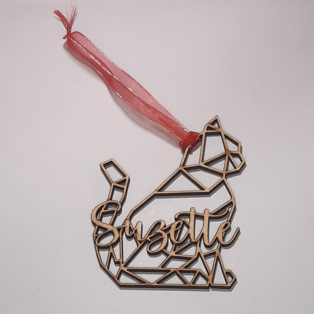 Geometric Animal Christmas Ornaments