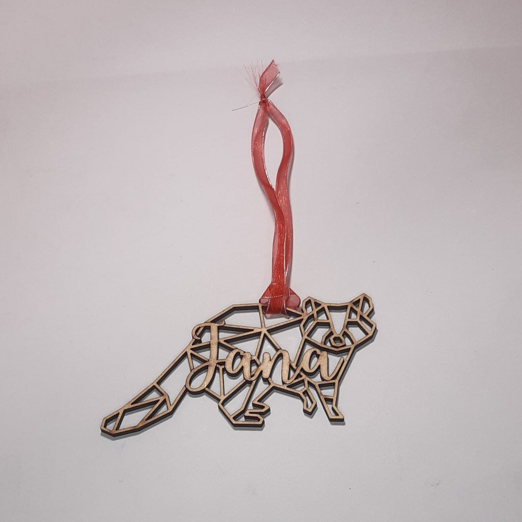 Geometric Animal Christmas Ornaments