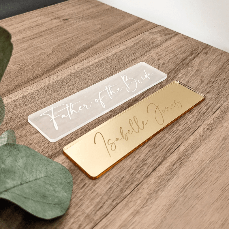 Rectangular Disk Place Name 8 cm x 3.5 cm in different colours