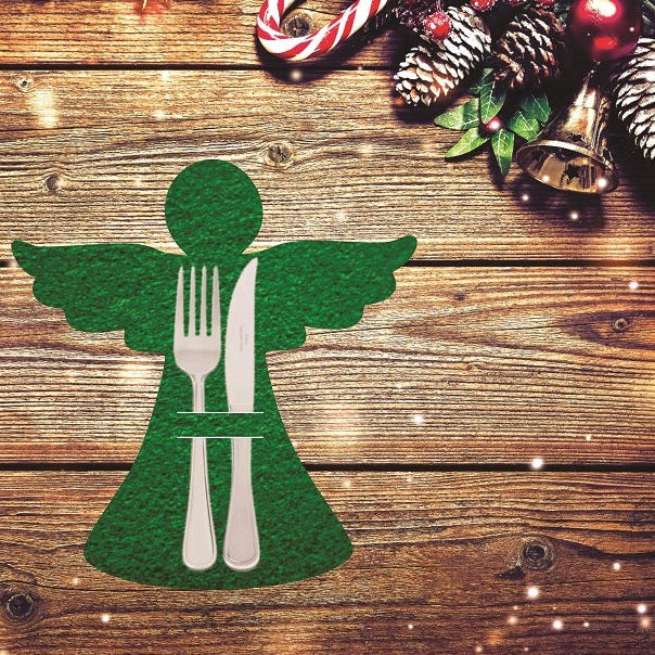 Christmas Felt Cutlery Holder Set of 6