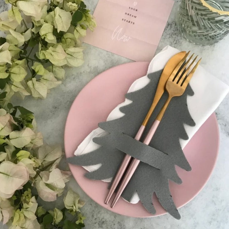 Christmas Felt Cutlery Holder Set of 6