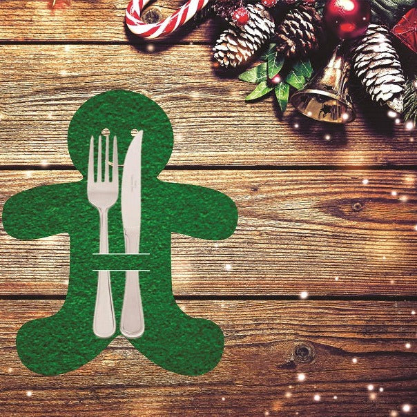 Christmas Felt Cutlery Holder Set of 6