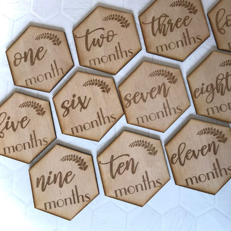 Baby Milestone Cards set of 13 ~ Olive Tree