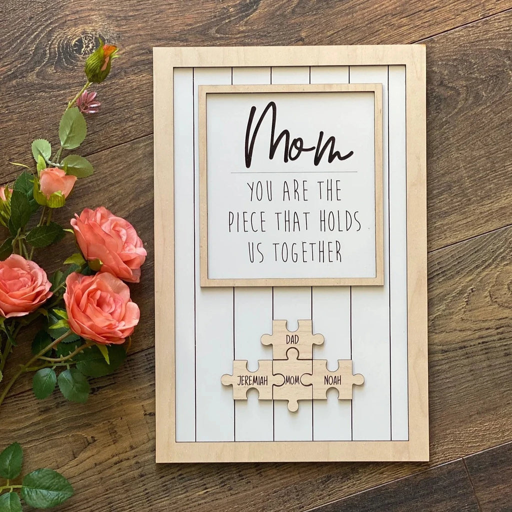 Mom Puzzle Sign