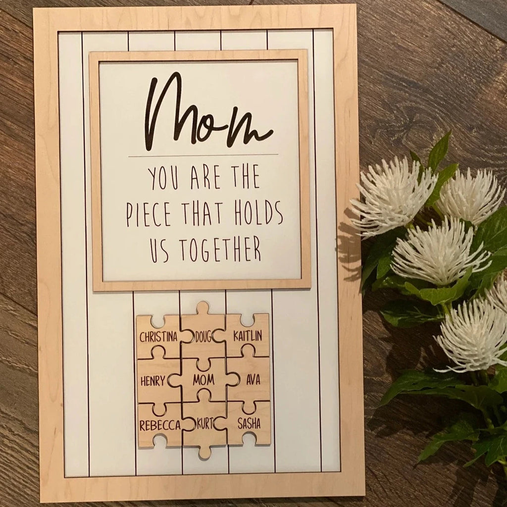 Mom Puzzle Sign