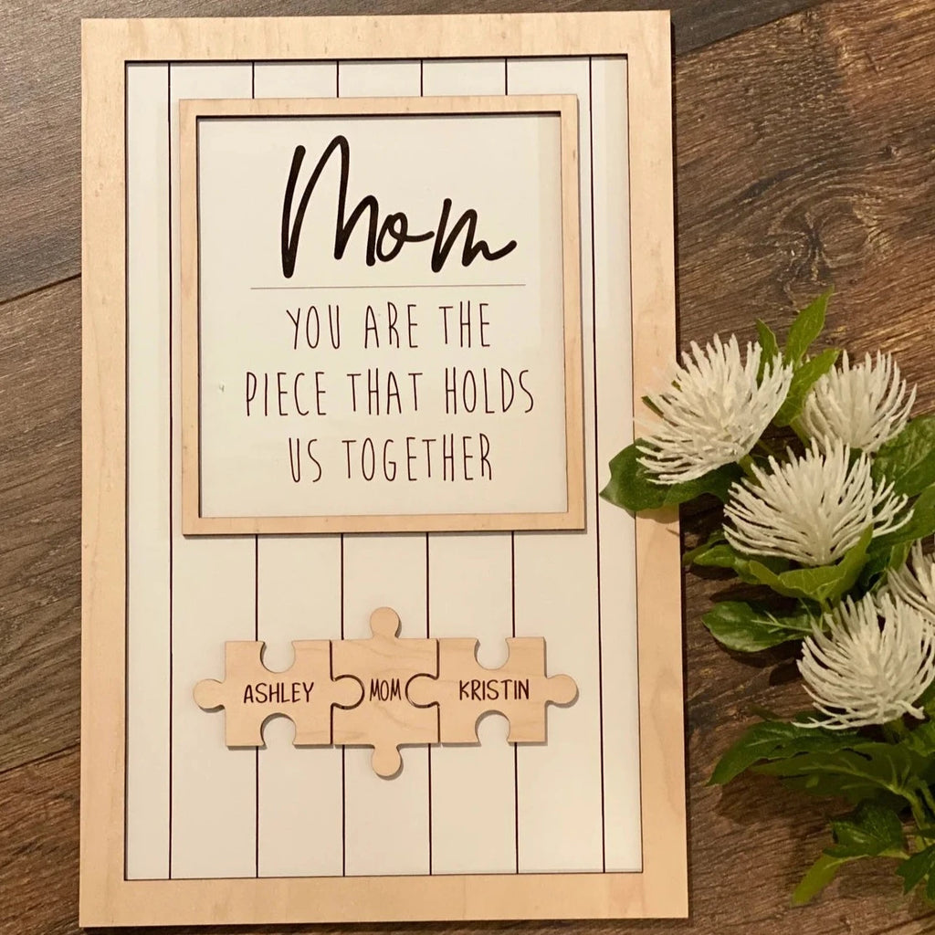 Mom Puzzle Sign