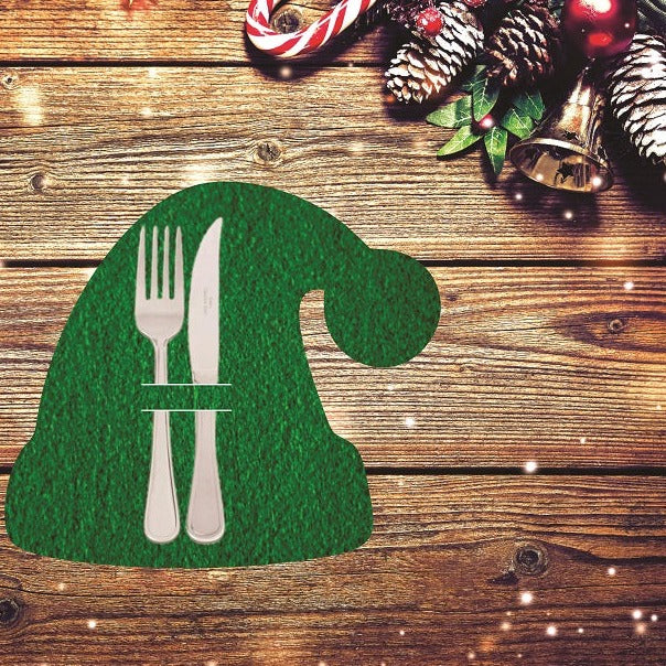 Christmas Felt Cutlery Holder Set of 6