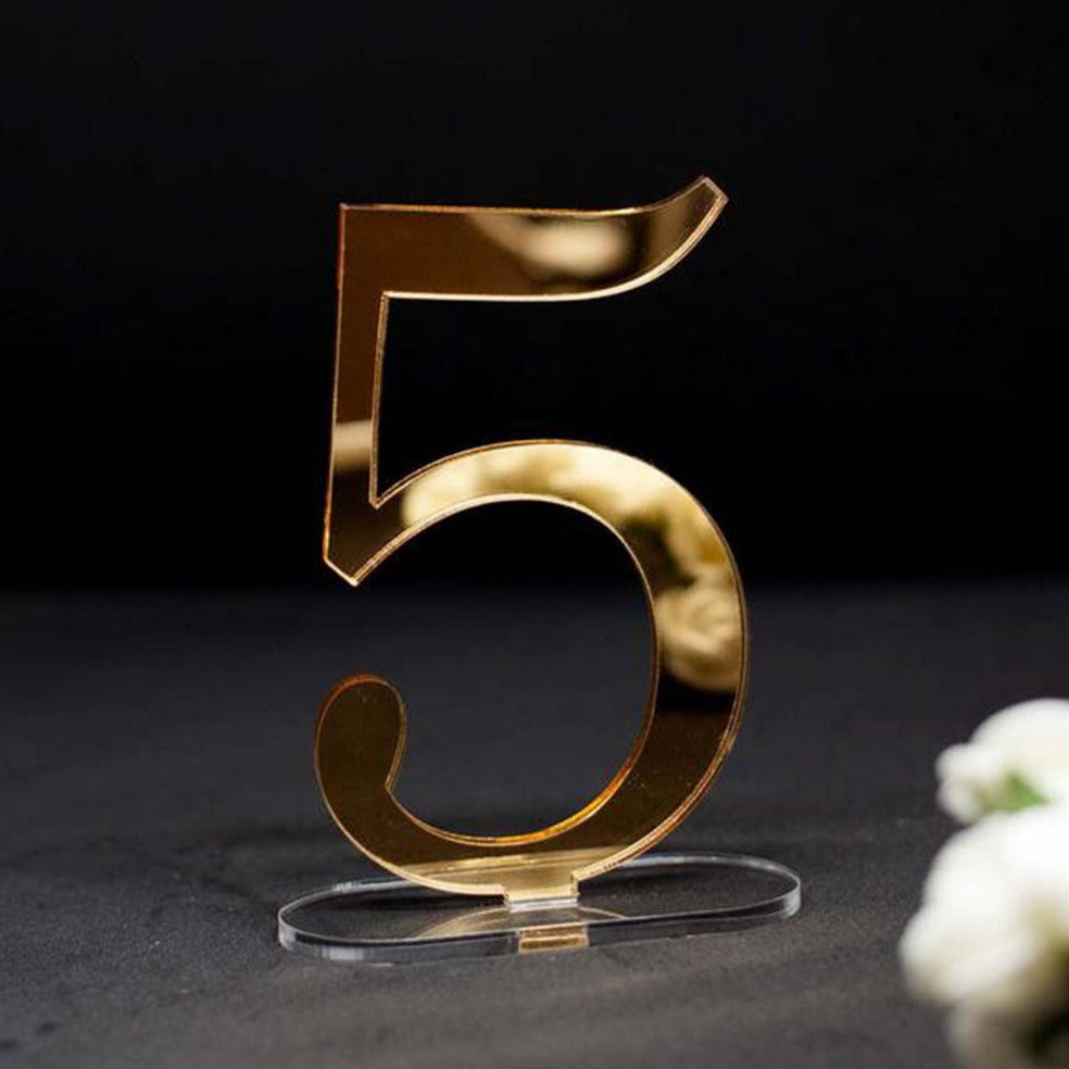 Acrylic Wedding Table Numbers
