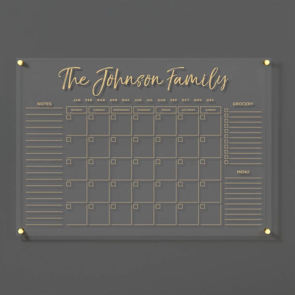 Acrylic Monthly Calendar