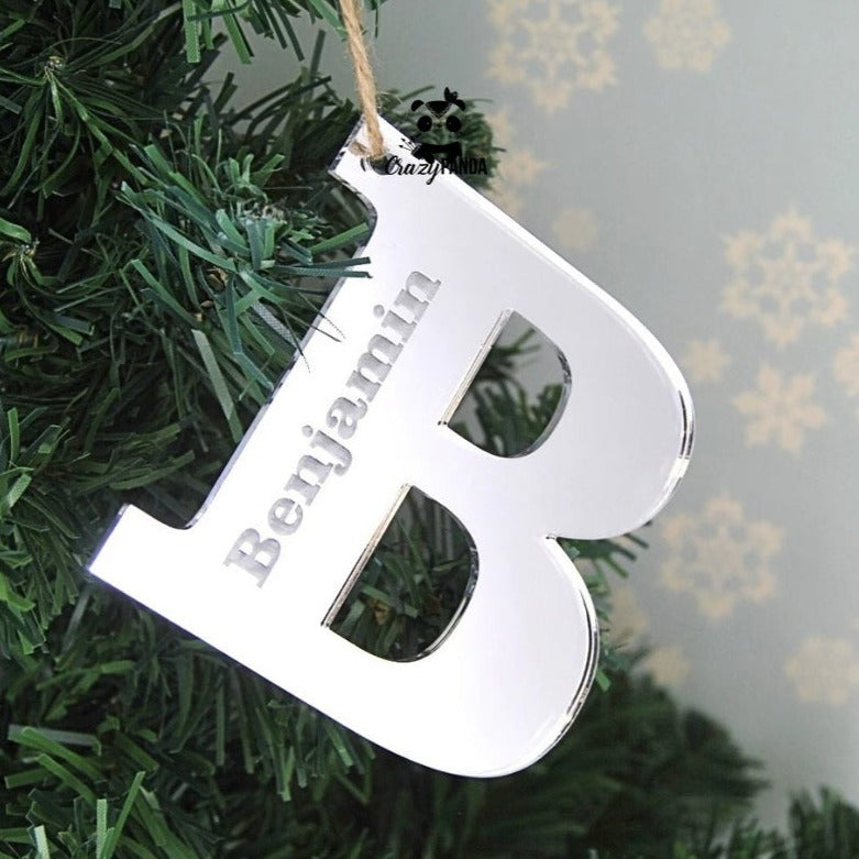 Letter Name Tags - Hanging Mirror Decorations